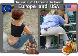 Отличие между Европой и Америкой