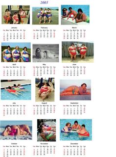 Календарь с девушками